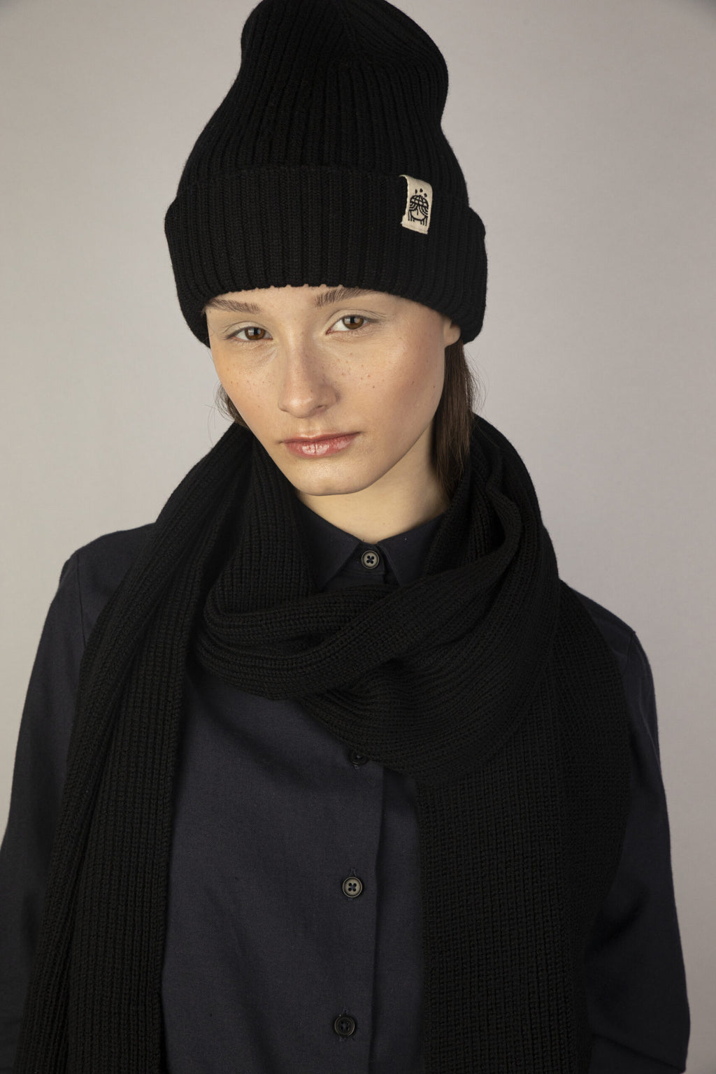 Strickmütze schwarz