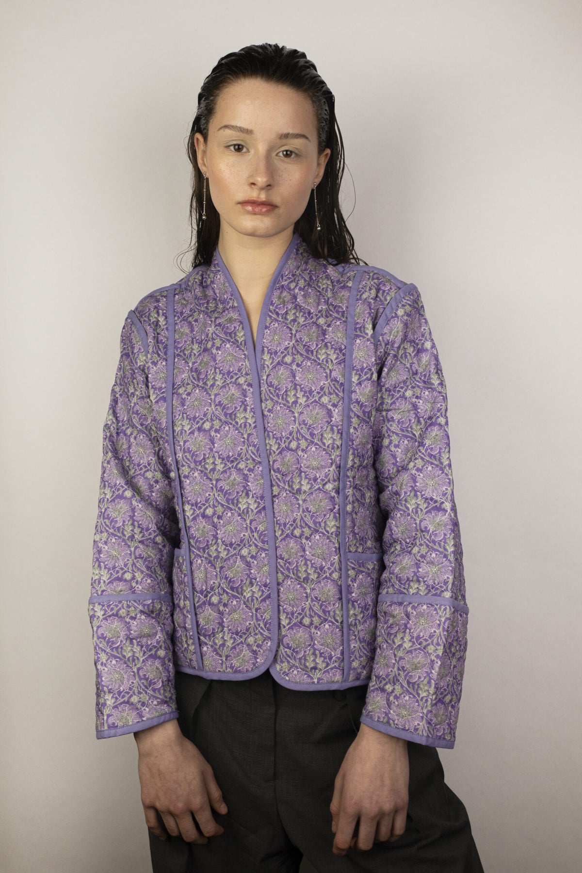Wendejacke Flower-Lila