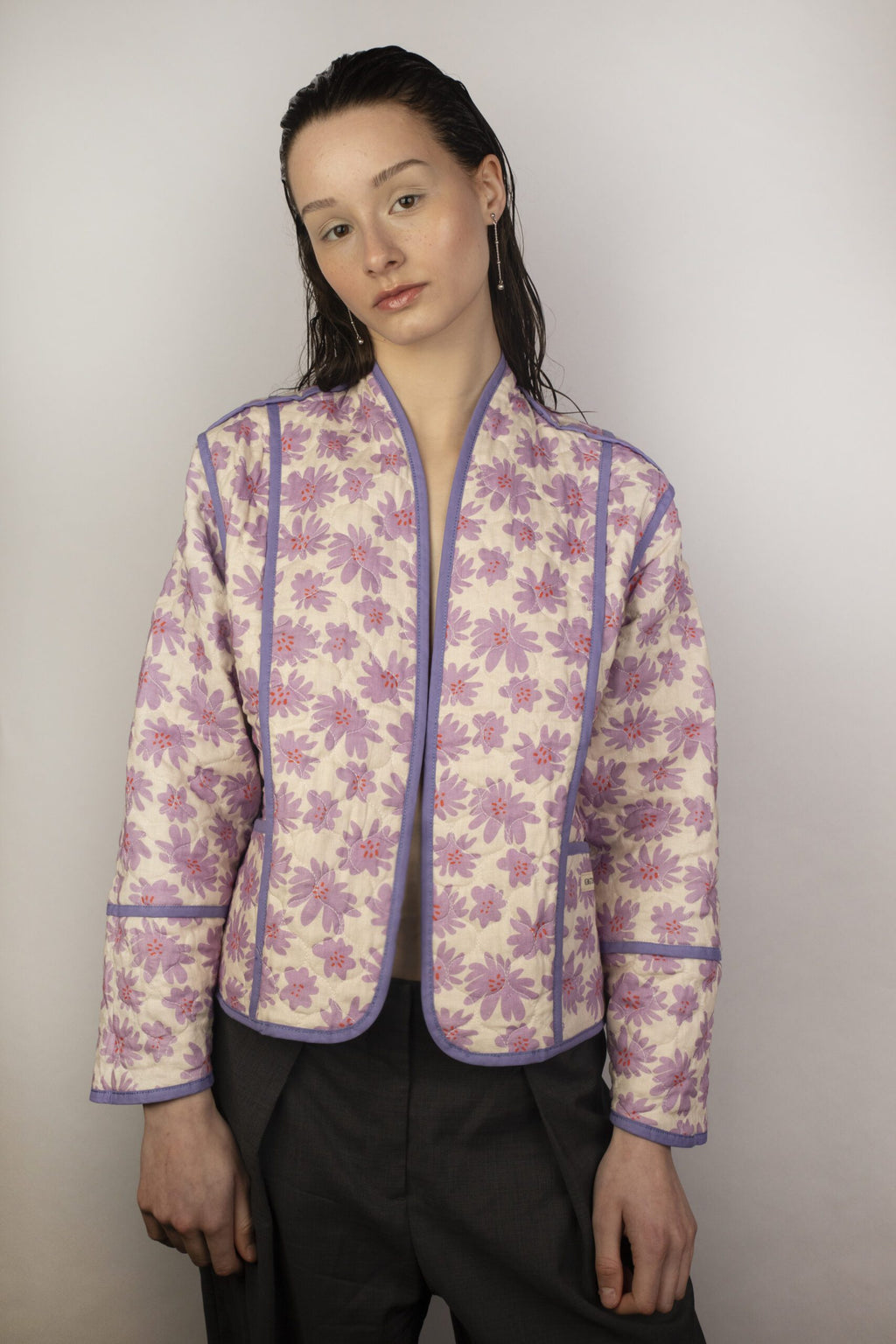 Wendejacke Flower-Lila