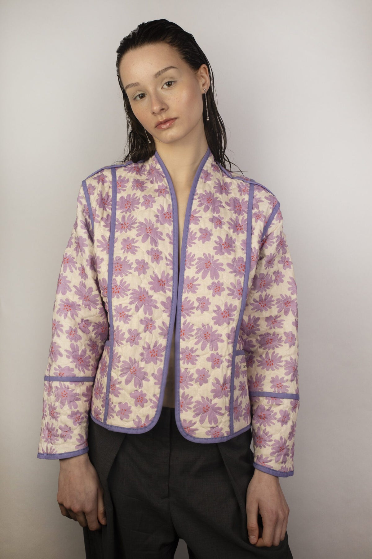Wendejacke Flower-Lila