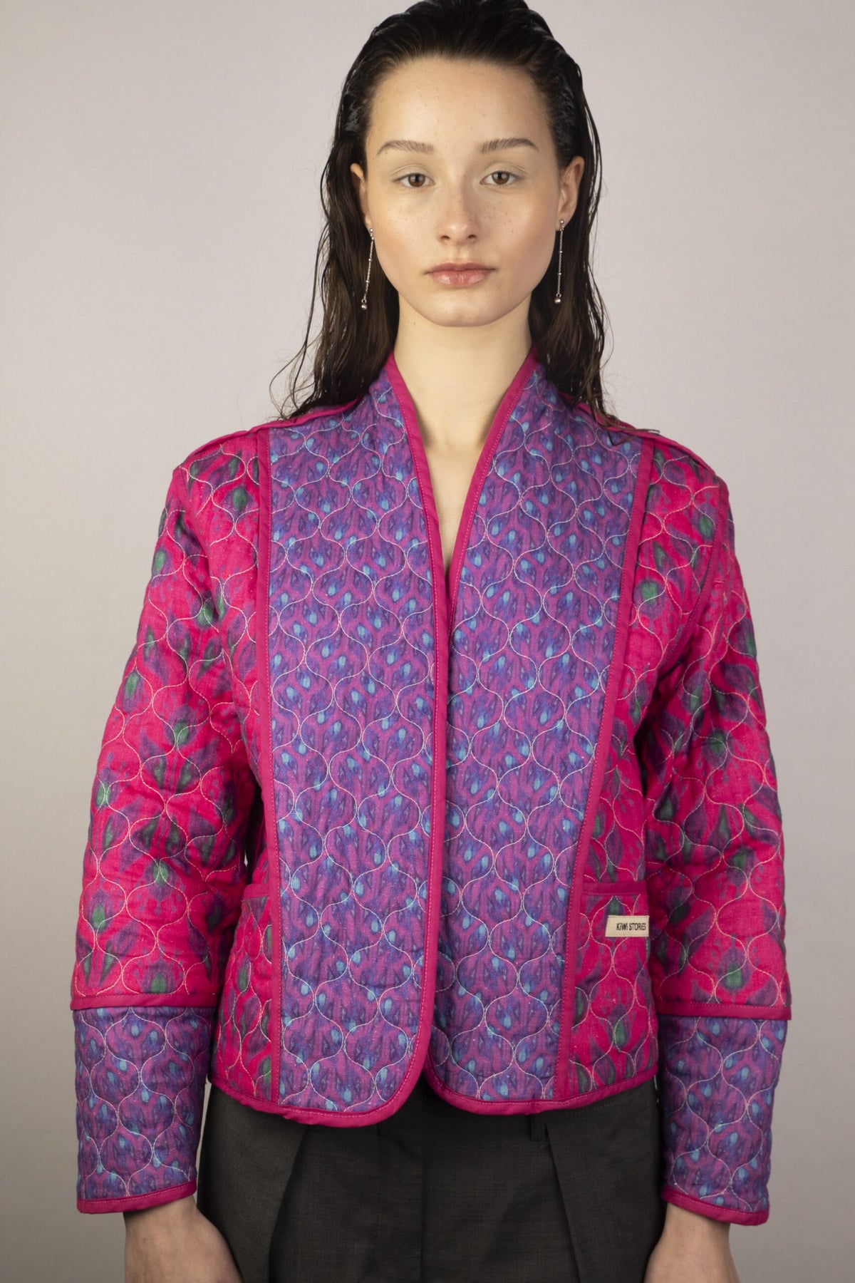 Wendejacke Pink schwarz