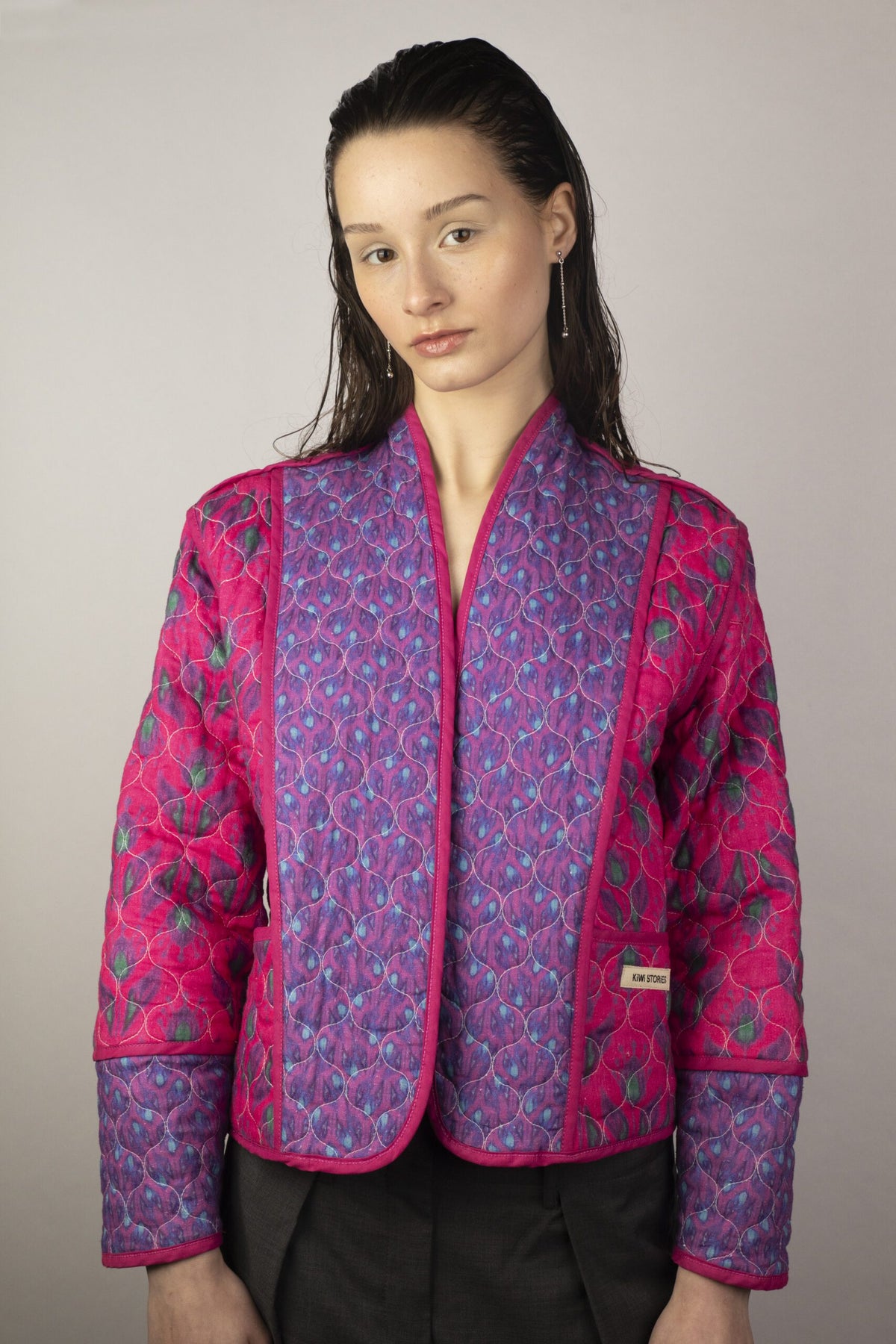 Wendejacke Pink schwarz