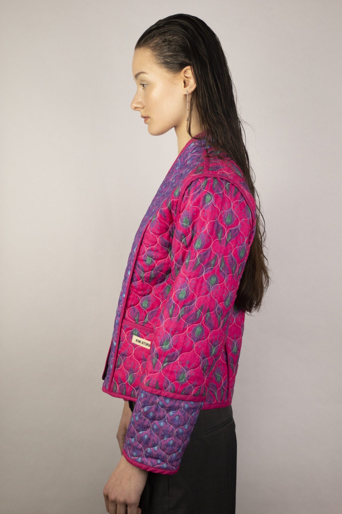 Wendejacke Pink schwarz