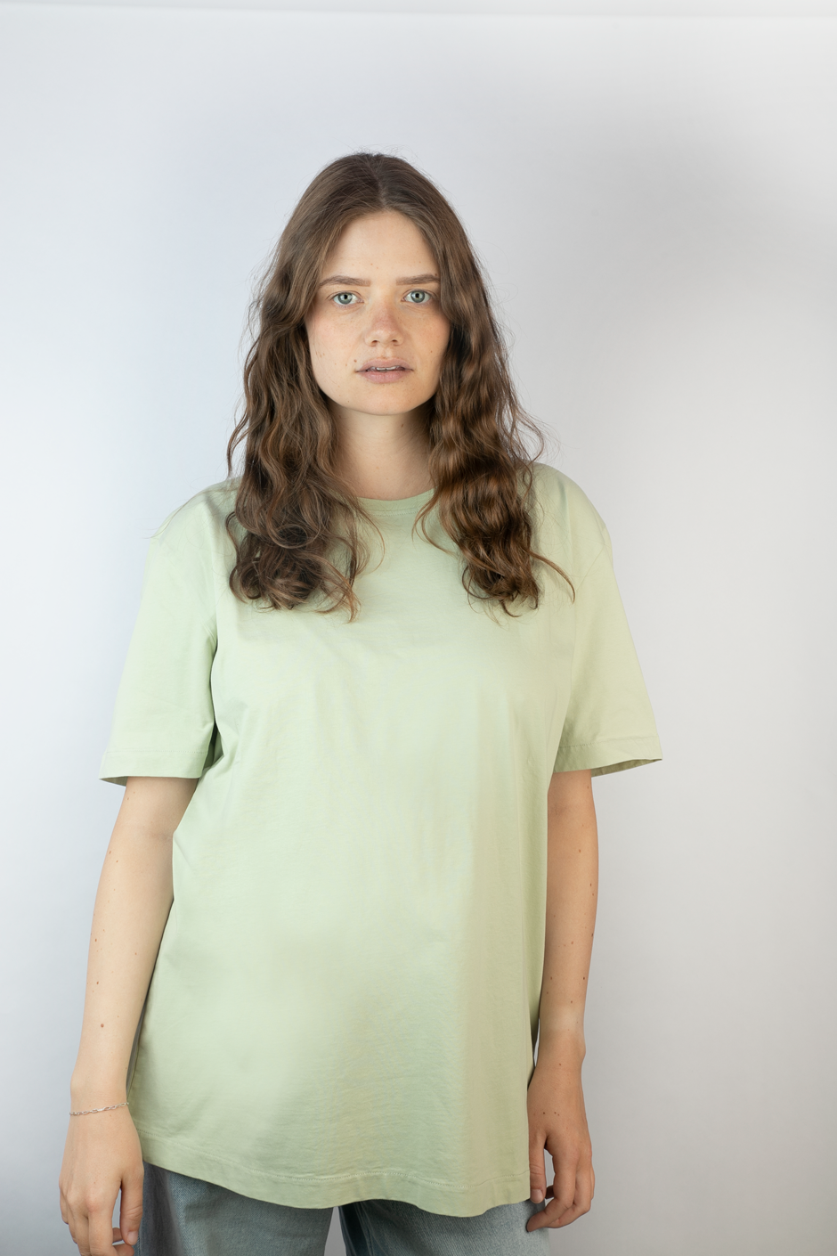 Unisex T Shirt Knoblauch- grün