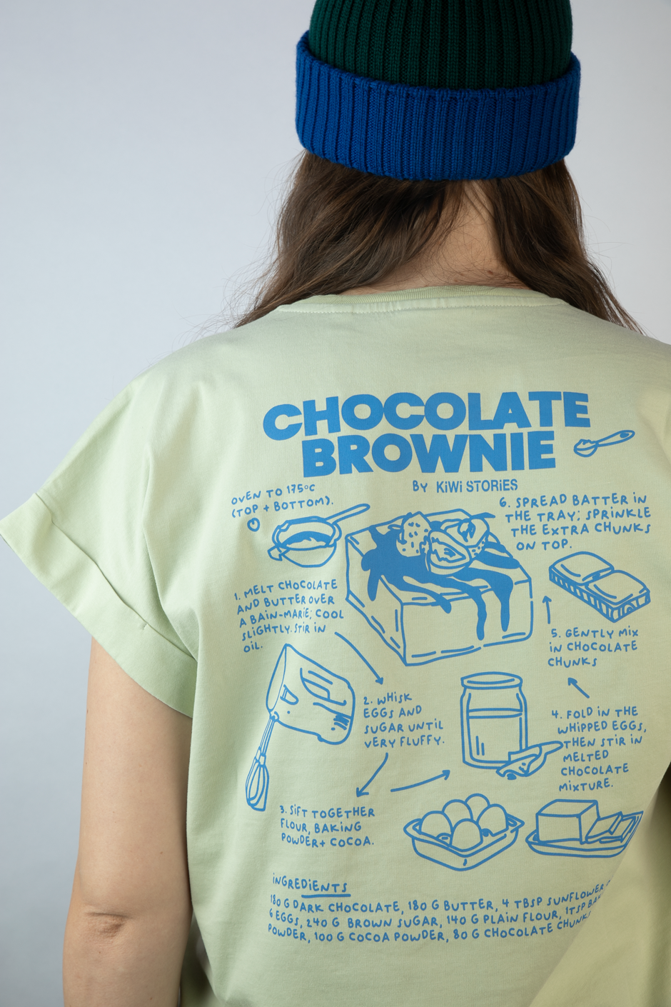 Kurzarm Shirt Chocolate Cookie- grün