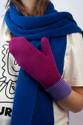 Handschuhe Flieder Pink