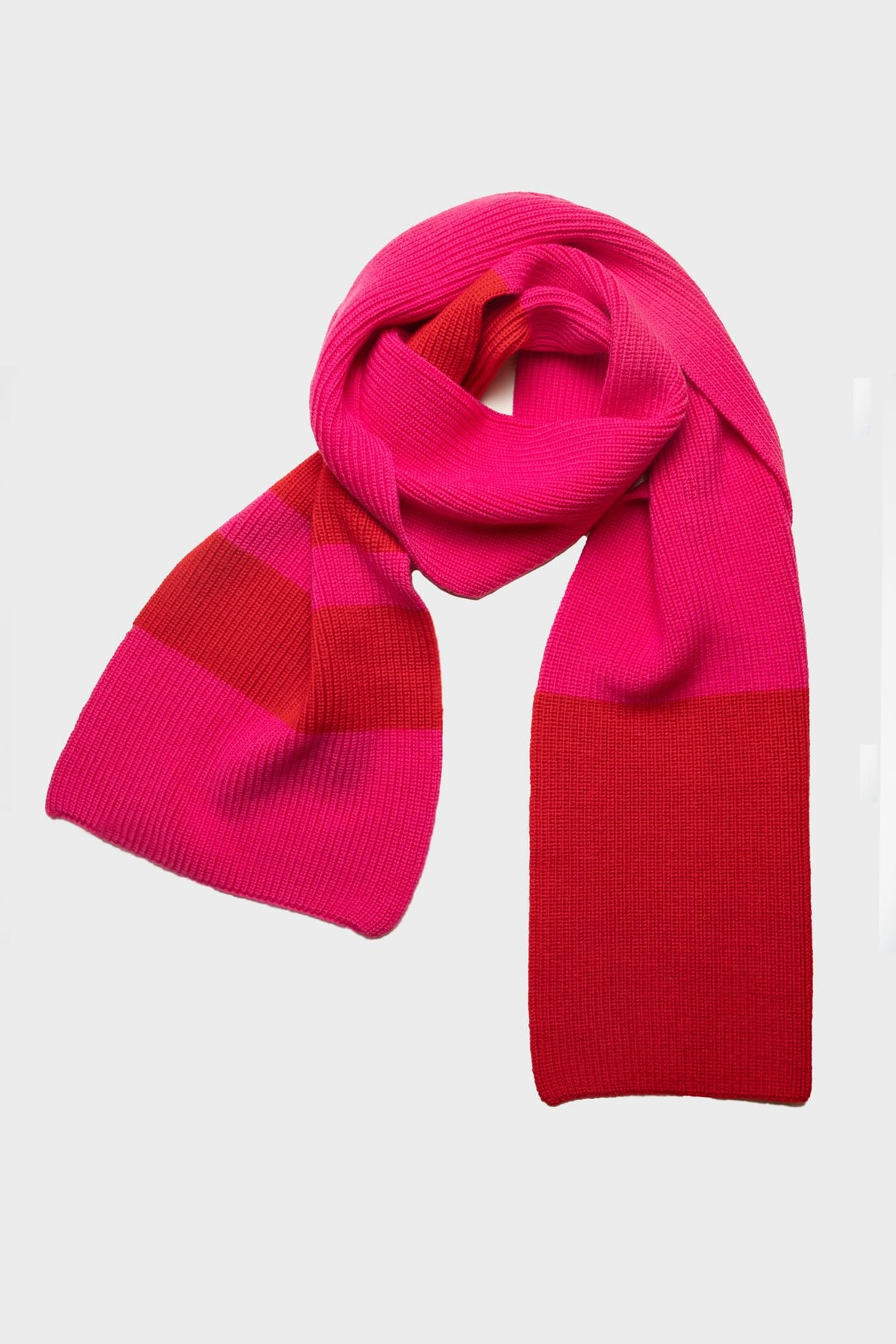 Strickschal Block Pink