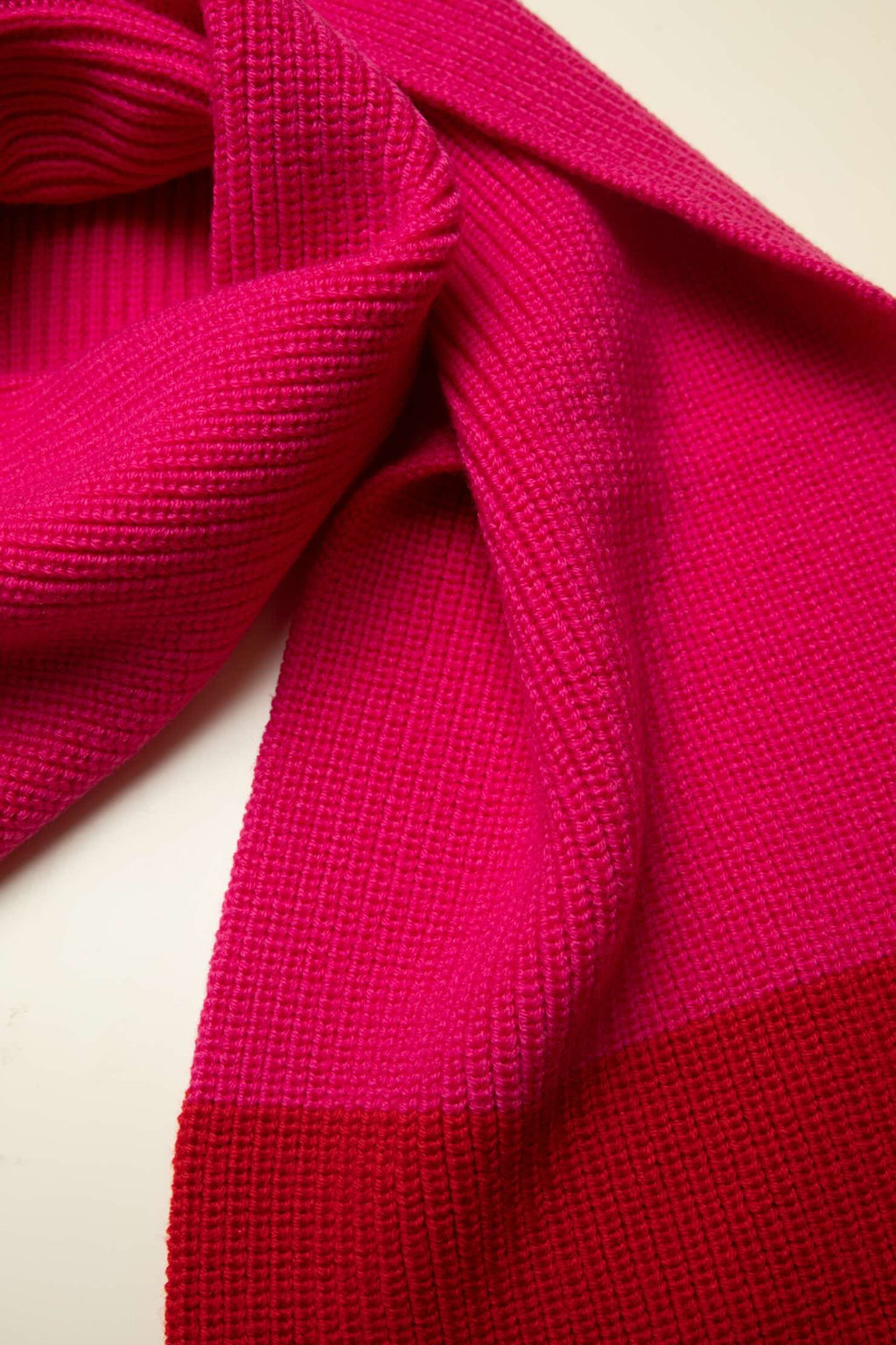 Strickschal Block Pink