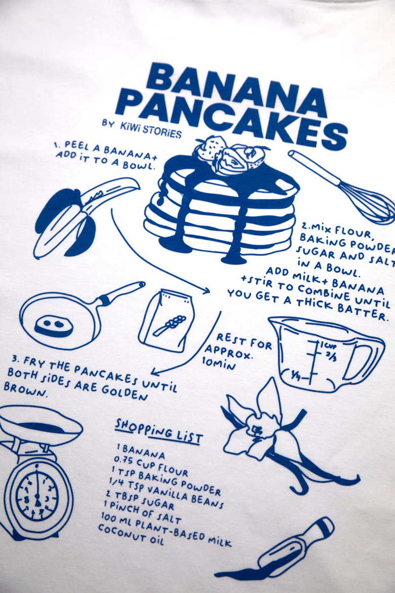 T Shirt Unisex Pancake- weiß