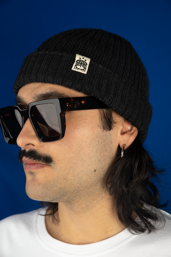 Slim Fit schwarz melange