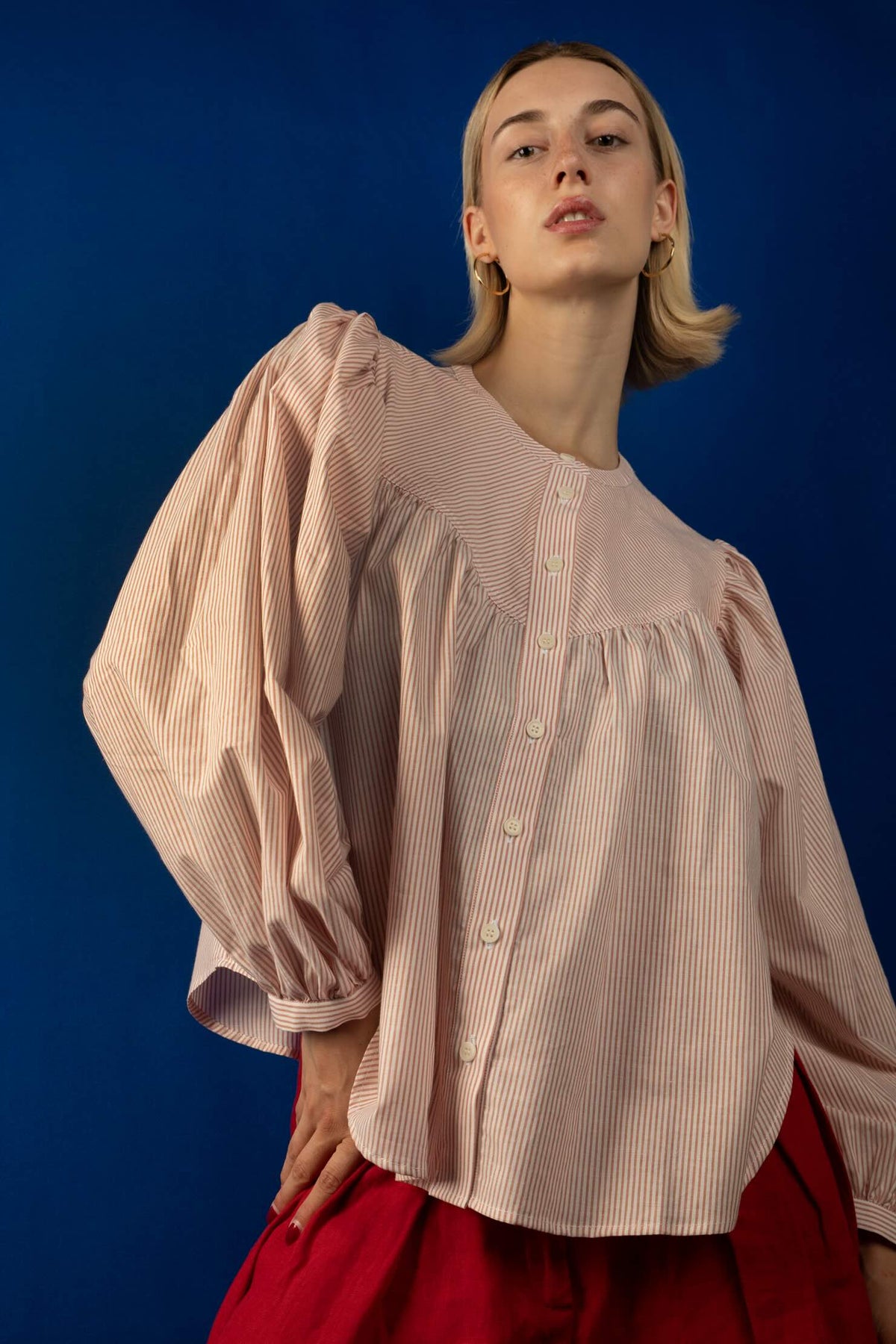Blouse Pineapple Streifen rot