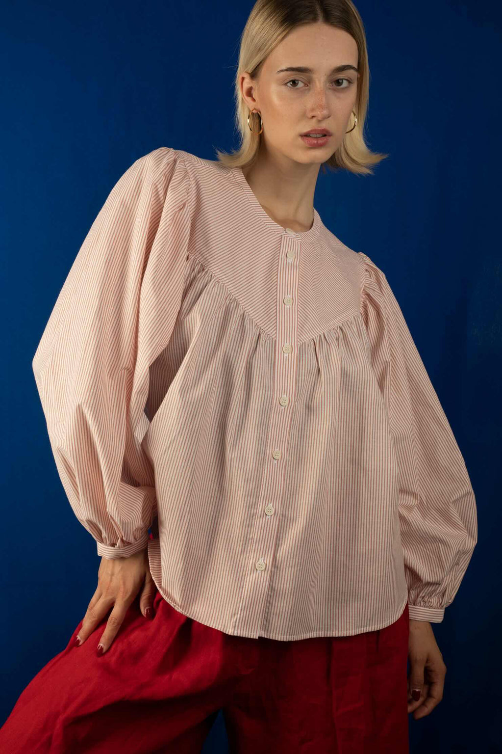 Blouse Pineapple Streifen rot