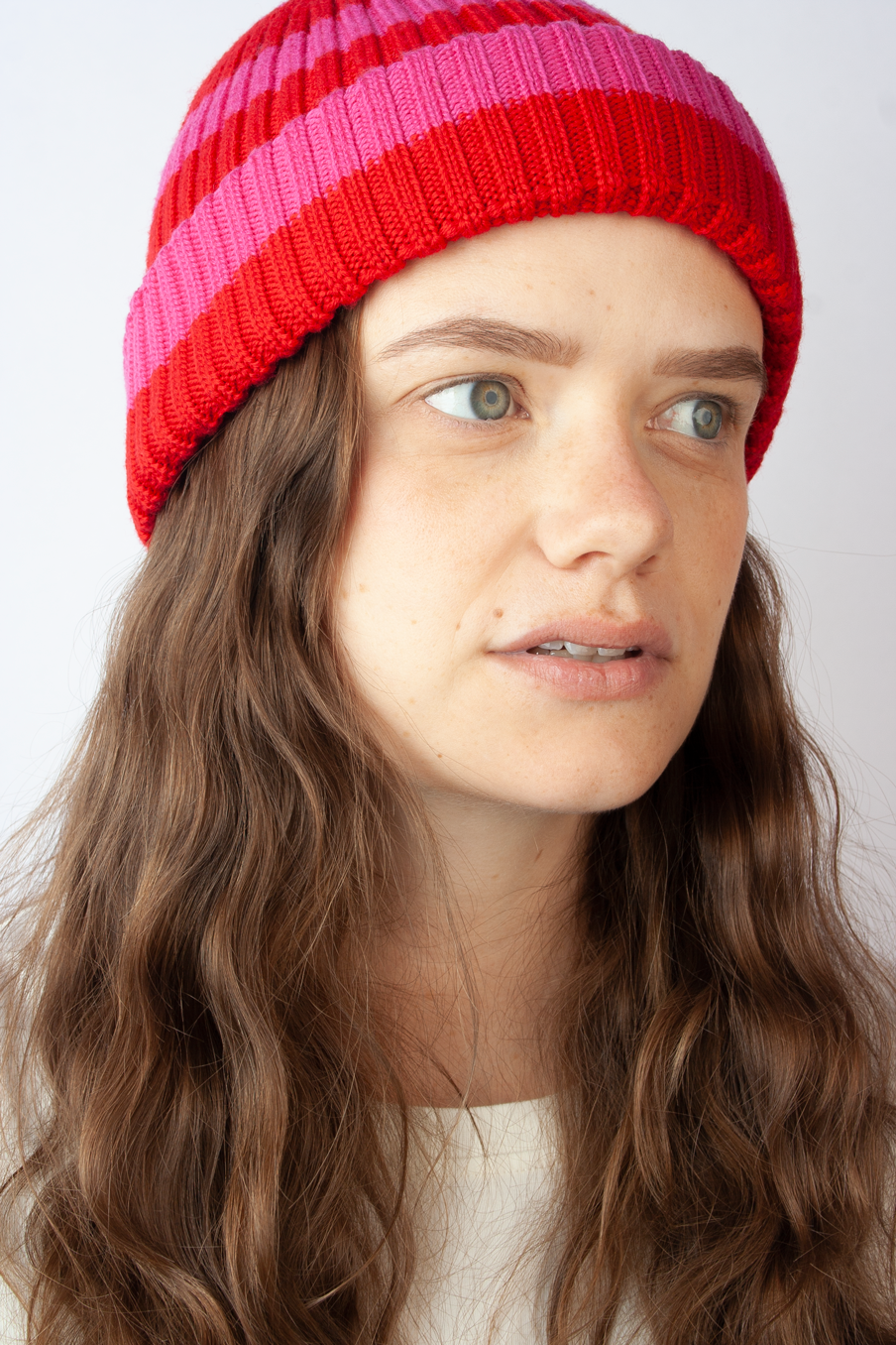 Slim Fit Ringel Pink Rot