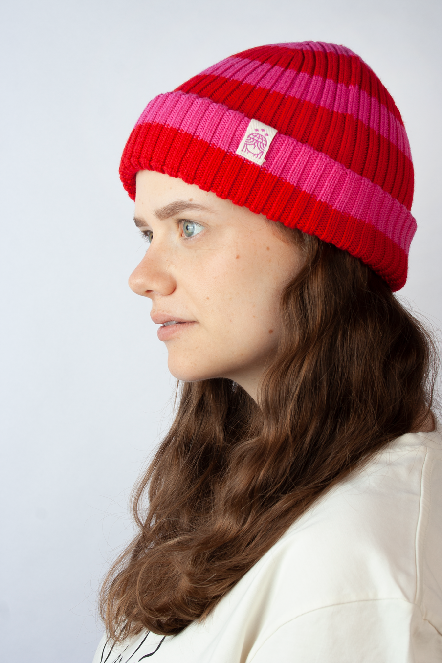 Slim Fit Ringel Pink Rot