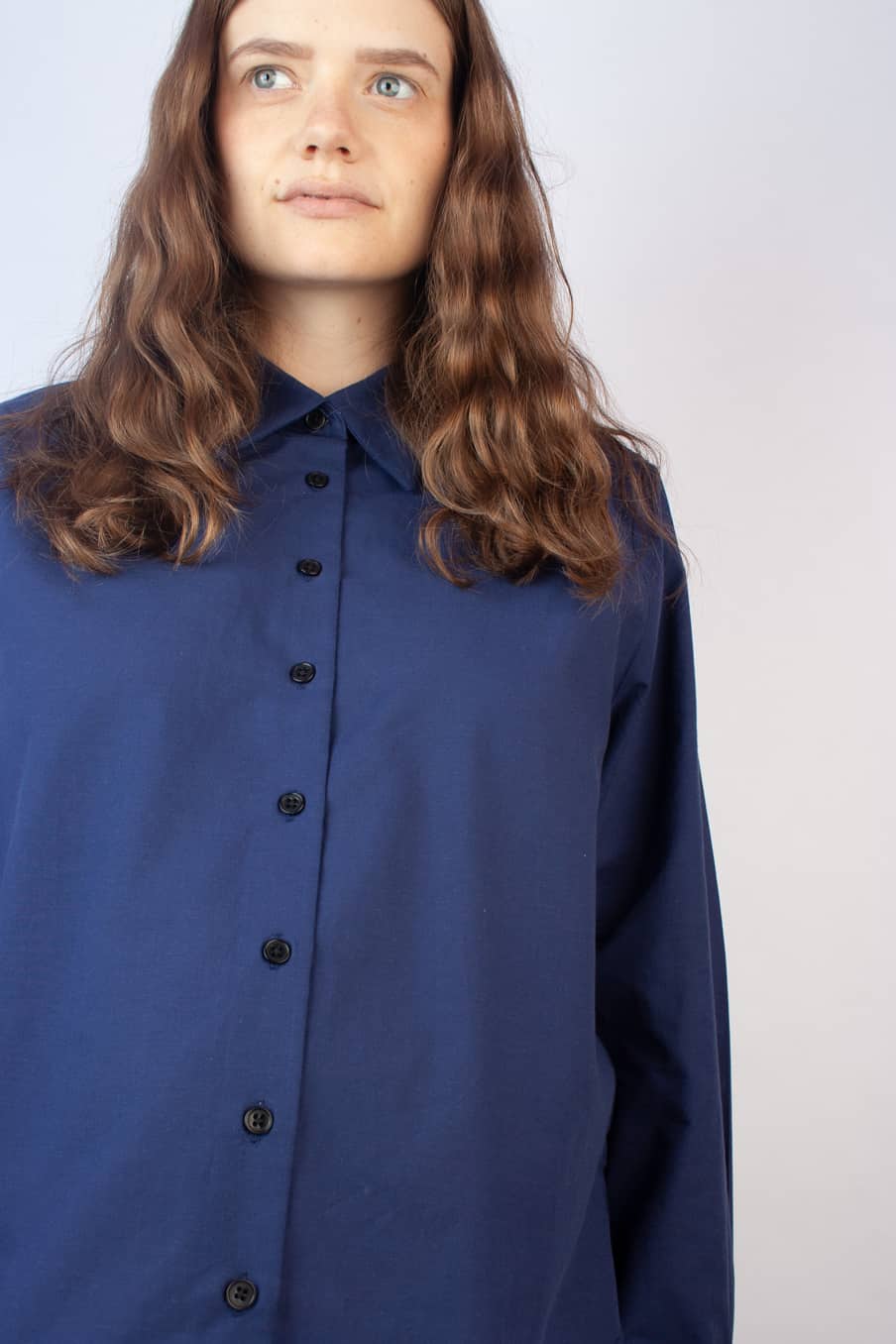 Bluse Damen Papayaa- dunkelblau