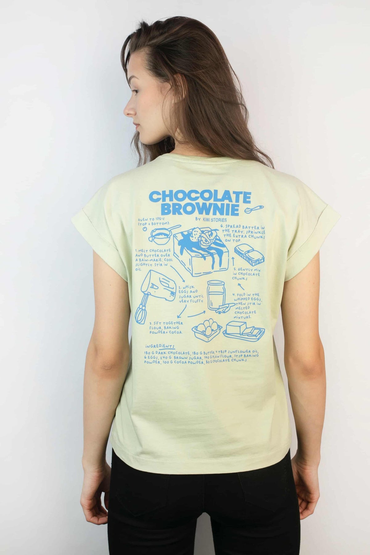 Kurzarm Shirt Chocolate Cookie- grün