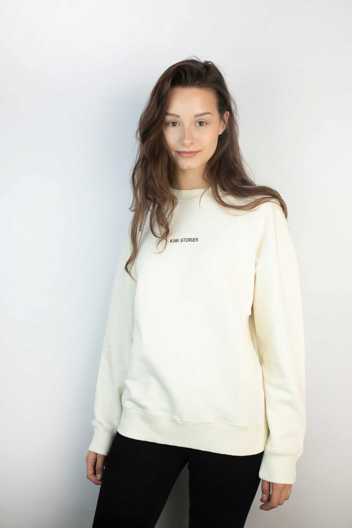 Sweater Unisex Offwhite Kaffee