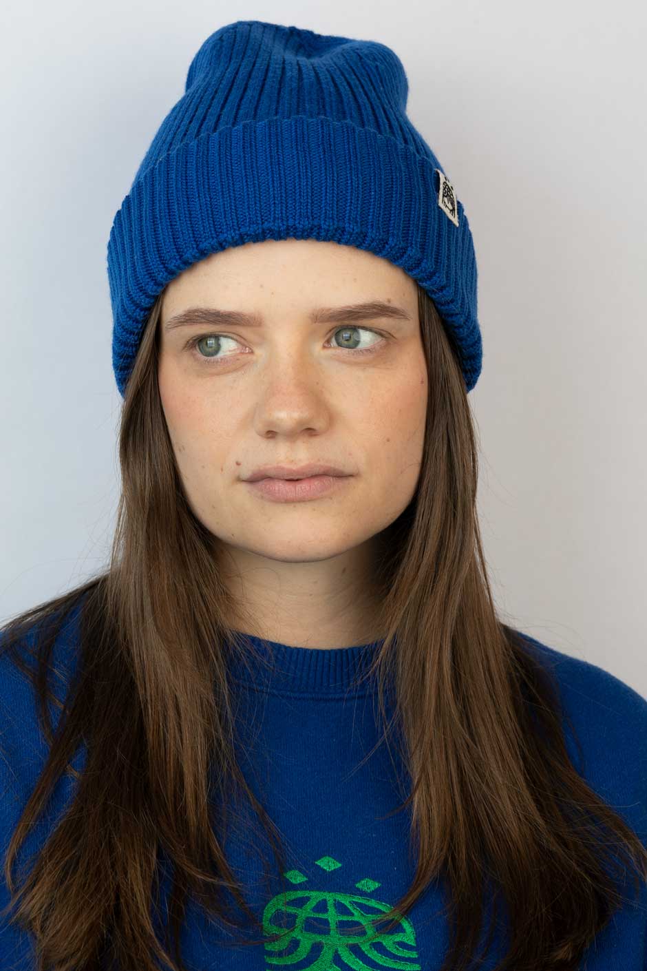 Strickmütze königsblau