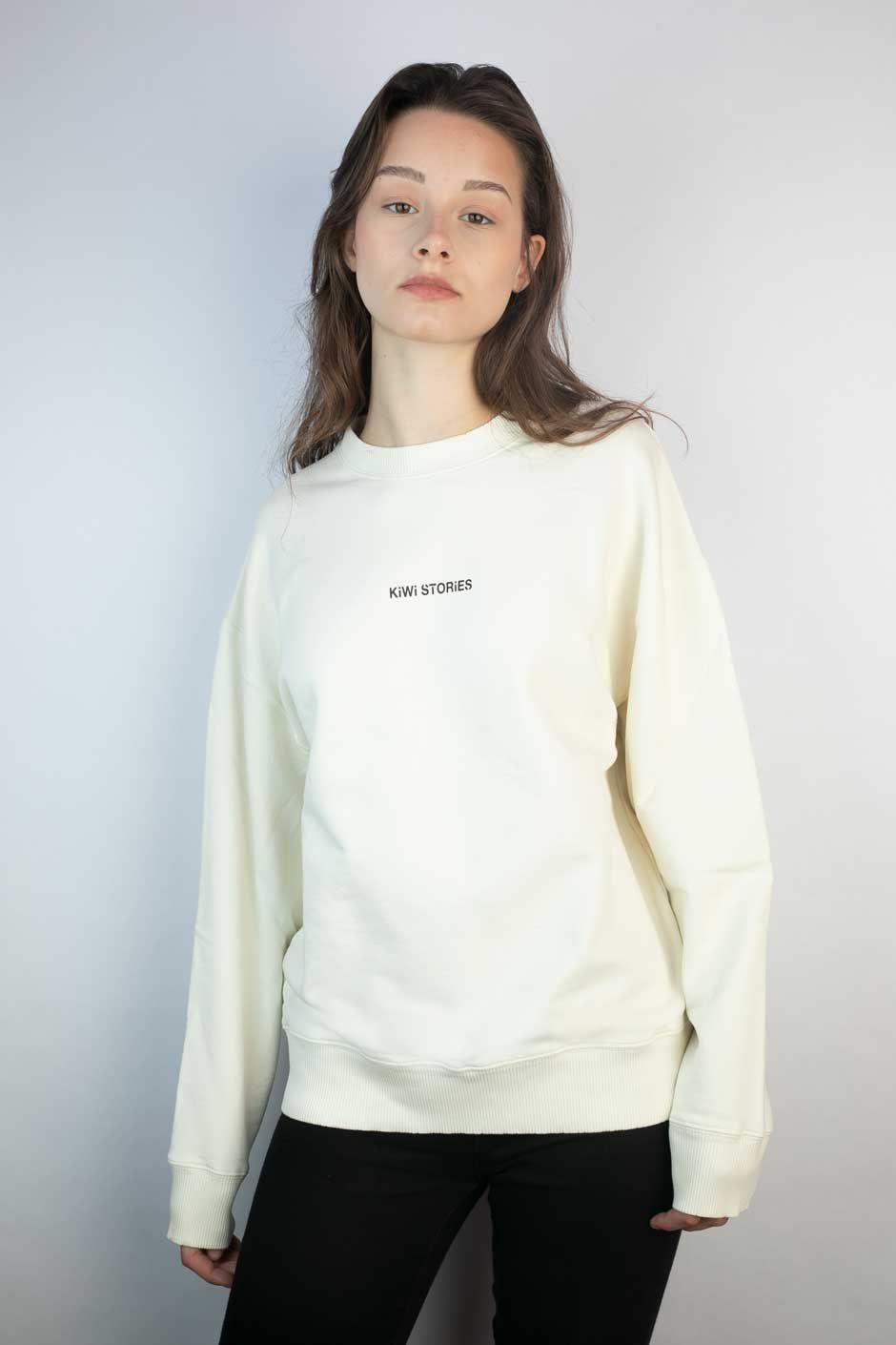 Sweater Unisex Offwhite Kaffee
