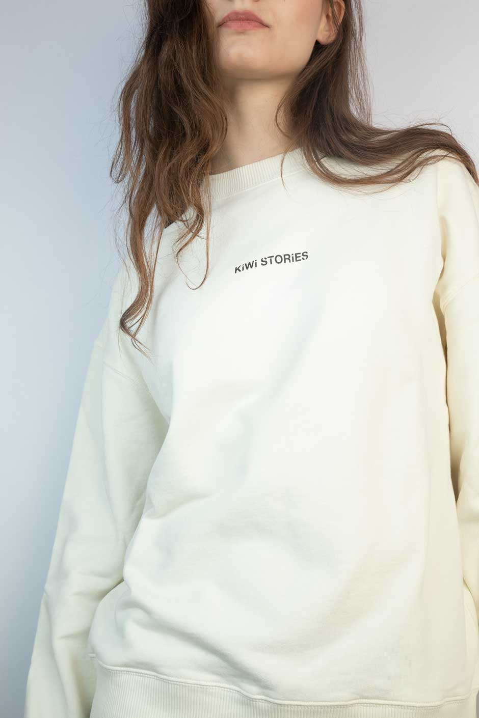 Sweater Unisex Offwhite Kaffee