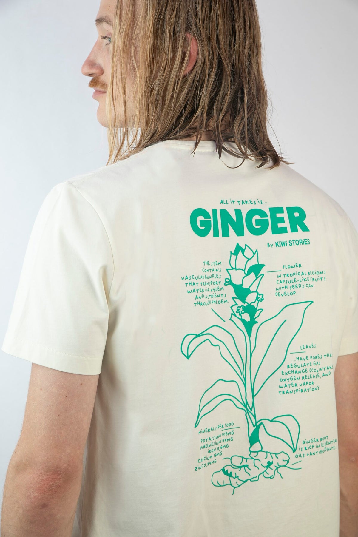 T Shirt Unisex Ingwer- Off White