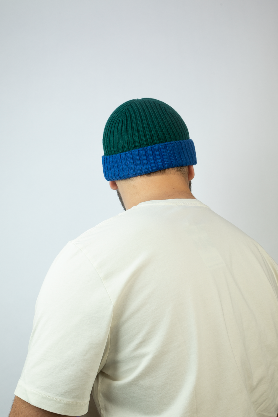 Slim Fit Block Grün Blau
