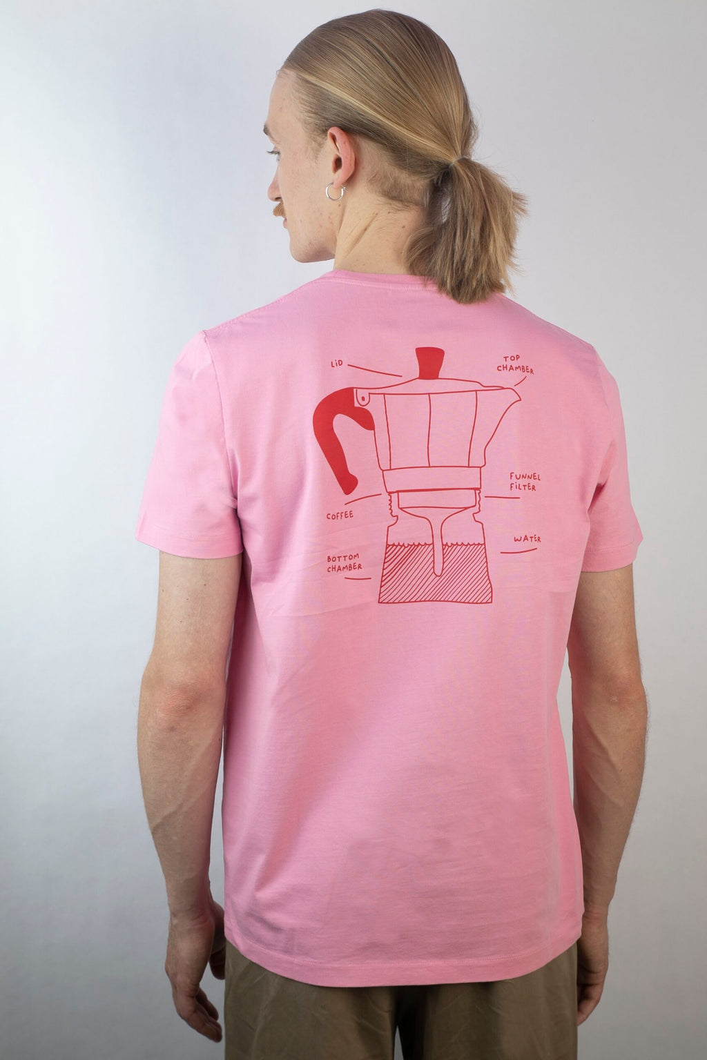 T Shirt Unisex Kaffee- Pink