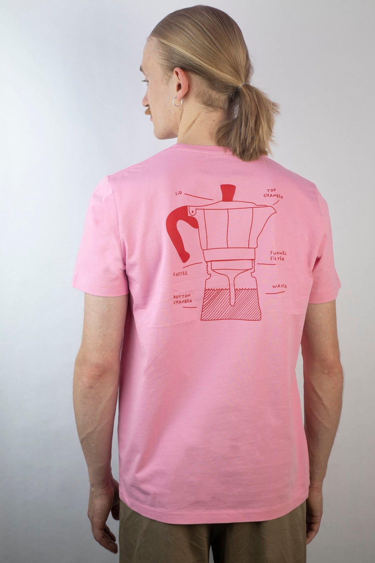 T Shirt Unisex Kaffee- Pink