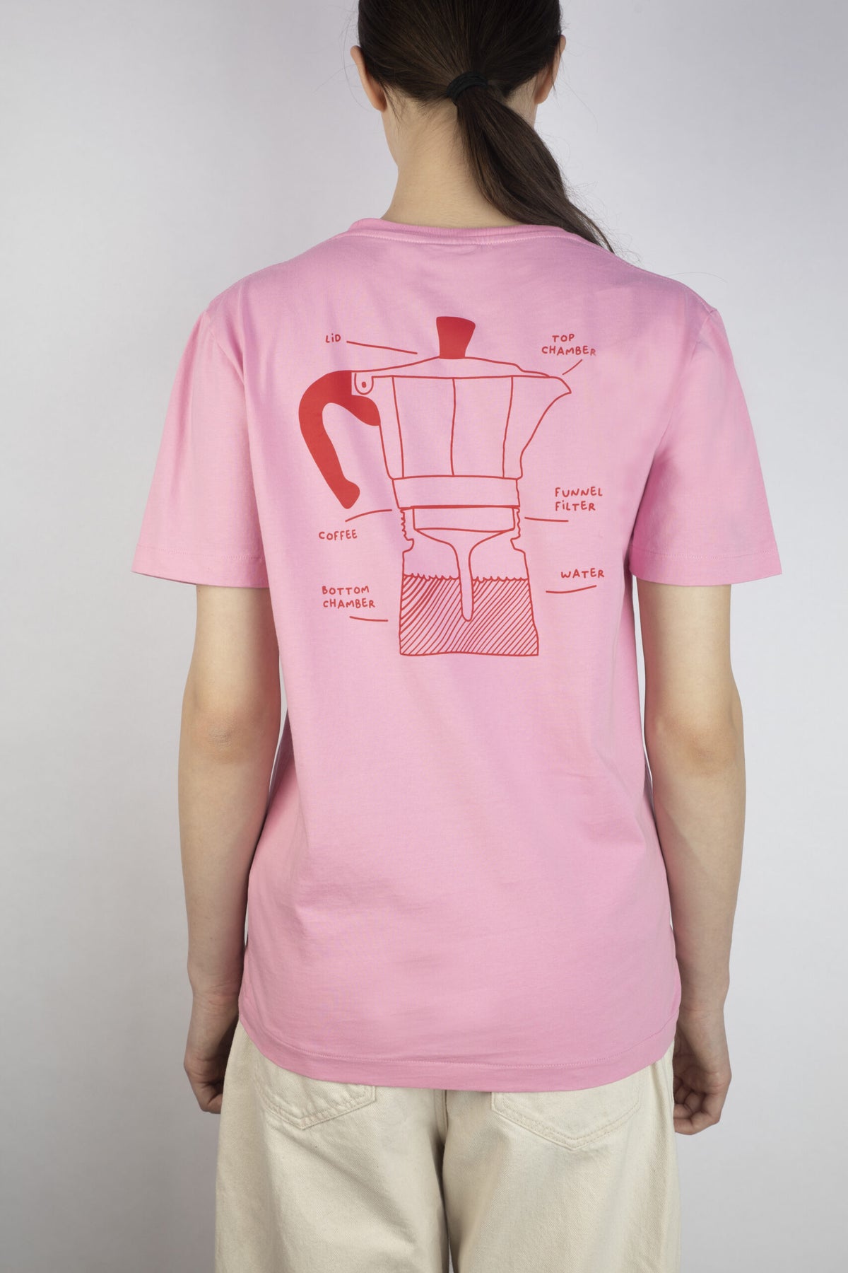 T Shirt Unisex Kaffee- Pink