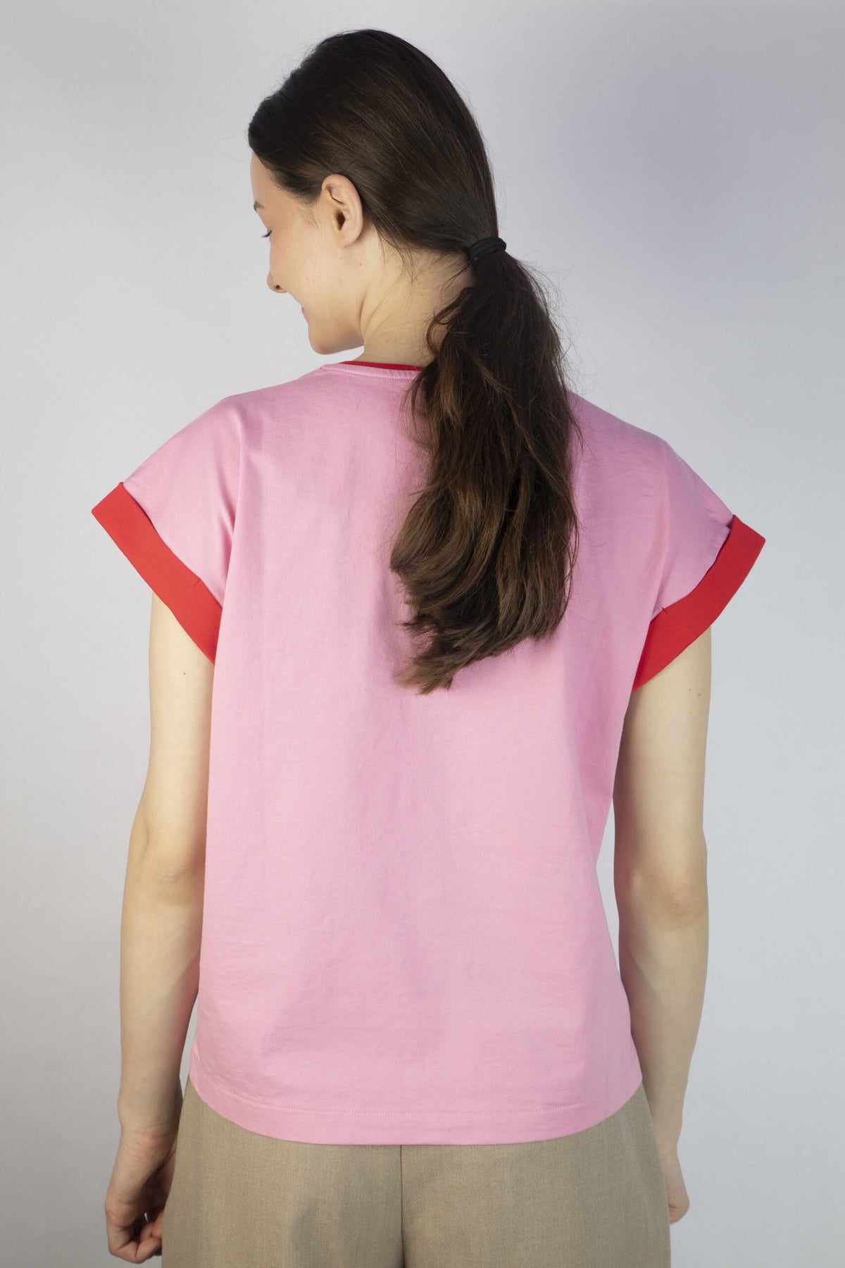 Kurzarm Shirt Pink Rot