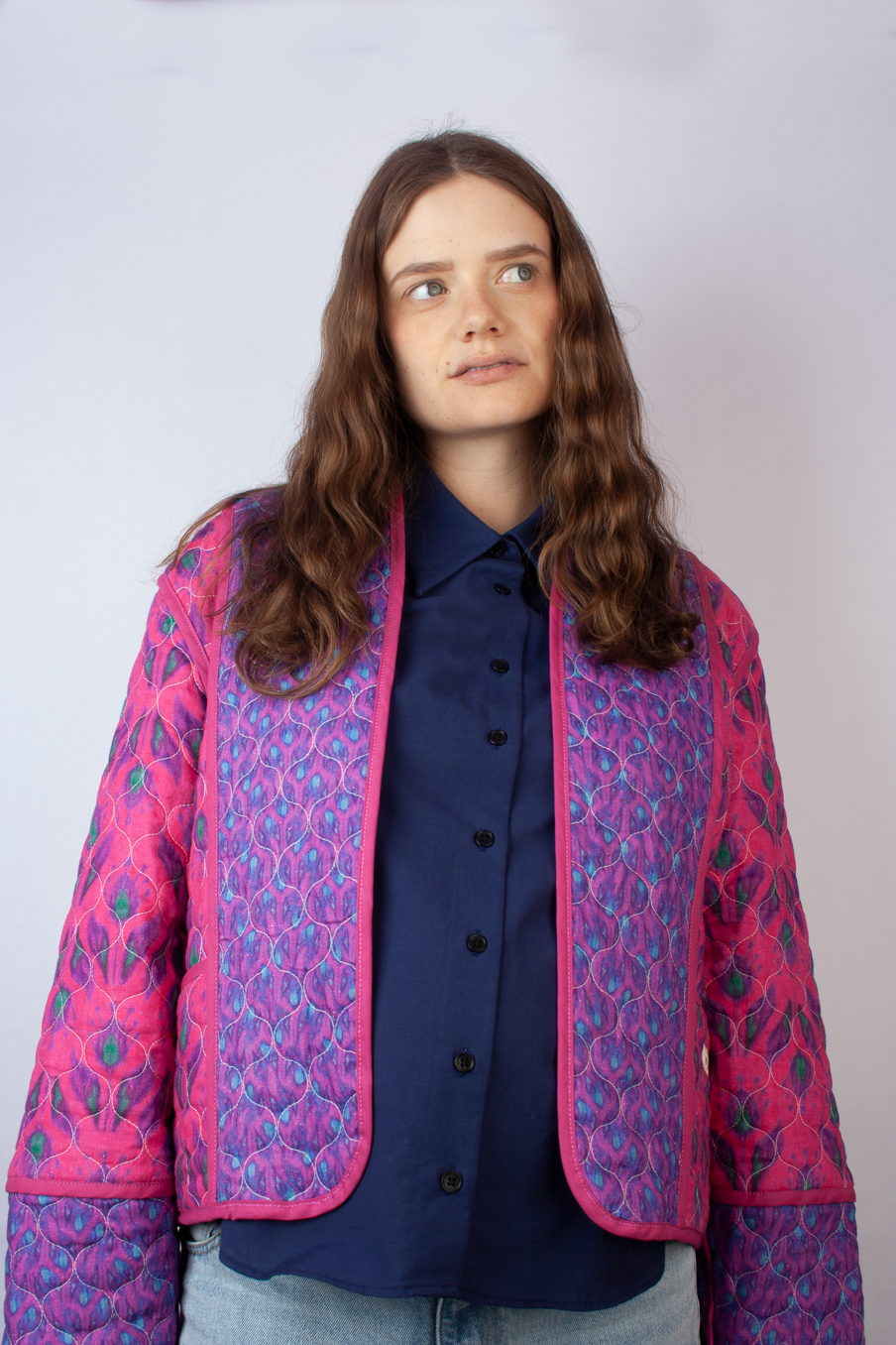 Wendejacke Pink schwarz