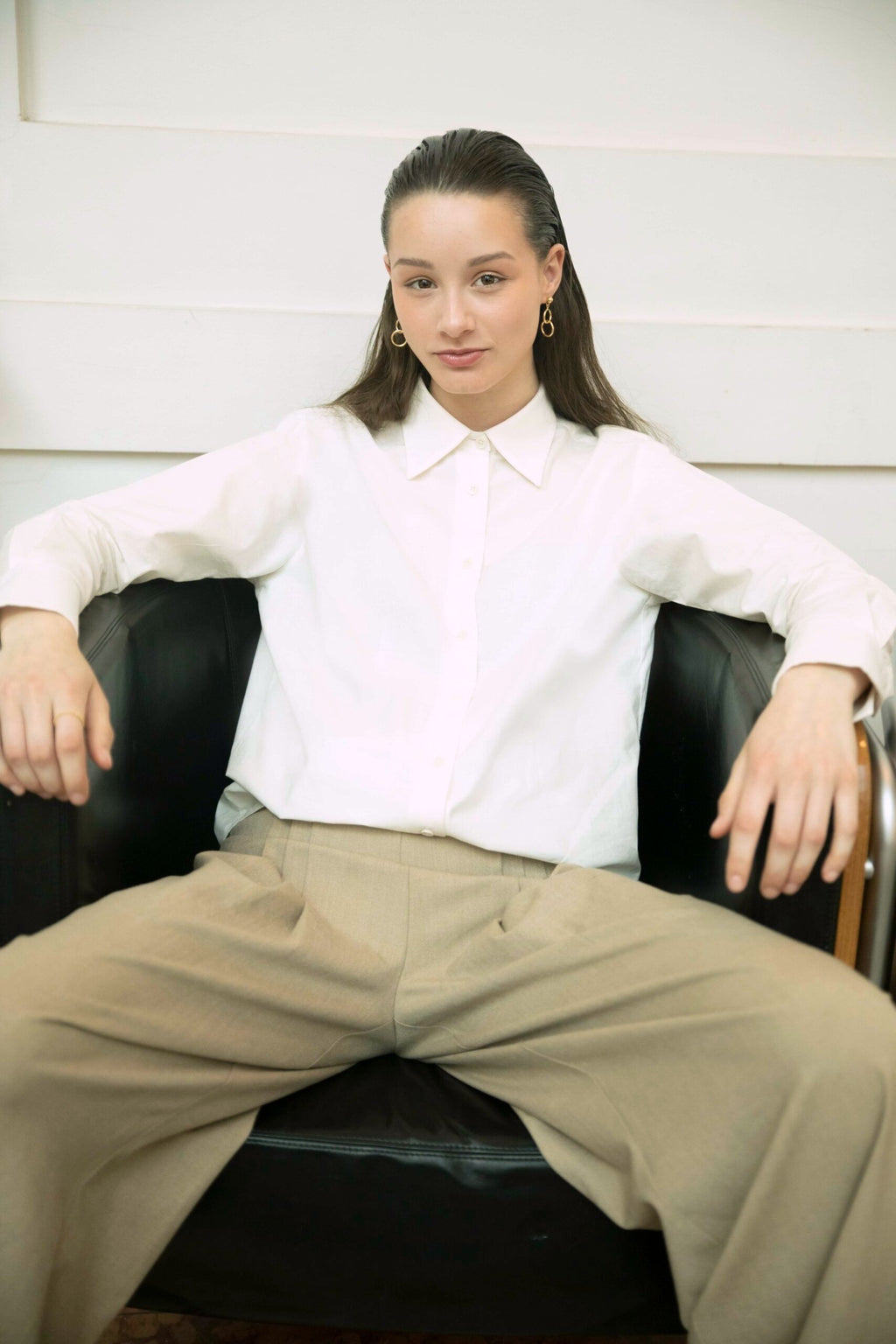 Bluse Damen Papayaa- weiß